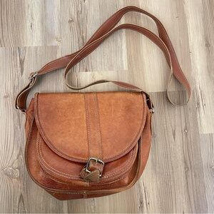 Leather Satchel Cross Body Bag
